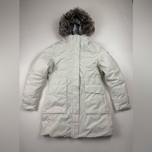 The North Face Women’s Arctic Parka HyVent  Ivory Vaporous Gray Sz M